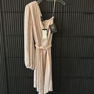 NWT Retrofete One Shoulder Sequin Dress